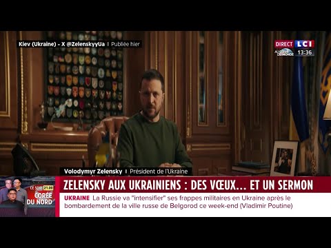 Zelensky aux Ukrainiens : des voeux et un sermon