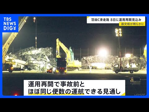 羽田空港C滑走路　今月8日に運用再開見込み　事故前とほぼ同じ便数の運航可能に｜TBS&nbsp;NEWS&nbsp;DIG