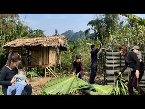 Cut bamboo, build chicken and duck cages -  L&yacute; A Ka