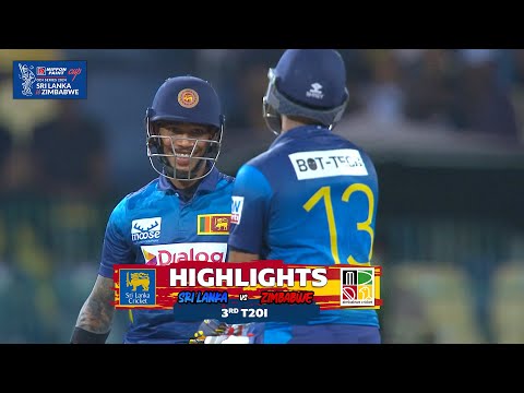 3rd T20I | Sri Lanka vs Zimbabwe | Highlights | 18th January 2024