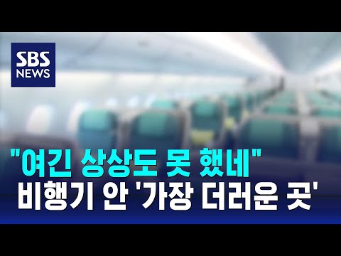 &quot;기내식 먹기 전 닦아주세요&quot;&hellip;승무원 꼽은 가장 더러운 곳은? / SBS / 오클릭