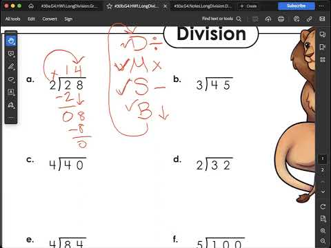 #30b 4th Grade Long Division