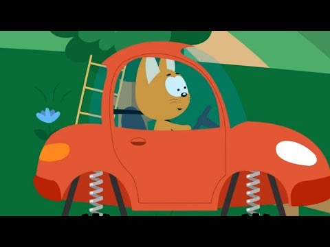 Das K&auml;tzchen und die Zaubergarage. Folge 5 - Die Fahrt durch den Schlamm. Kinder Zeichentrick.