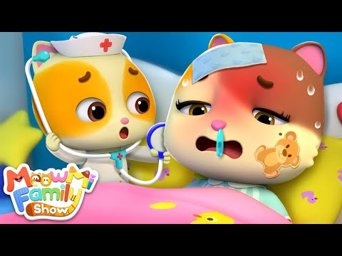 Mommy is Sick Song | Kids Cartoon | Funny Videos for toddlers | MeowMi Family Show