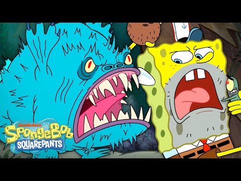 Monster Island Coconut FRENZY! 🥥 | &quot;Delivery to Monster Island&quot; Full Scene | SpongeBob