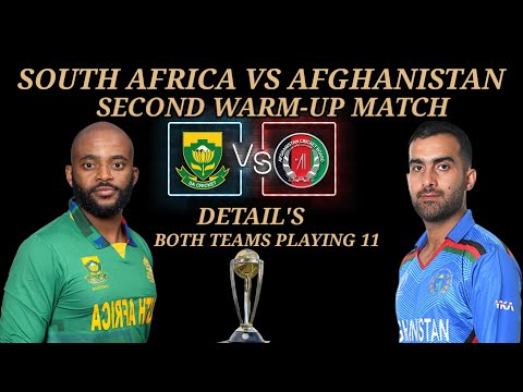 ICC CRICKET WORLD CUP 2023 SECOND WARM-UP MATCH | SOUTH AFRICA VS AFGHANISTAN | | SA VS AFG |