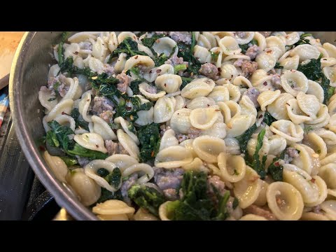 Orcchiette with Broccoli Rabe and Sausage