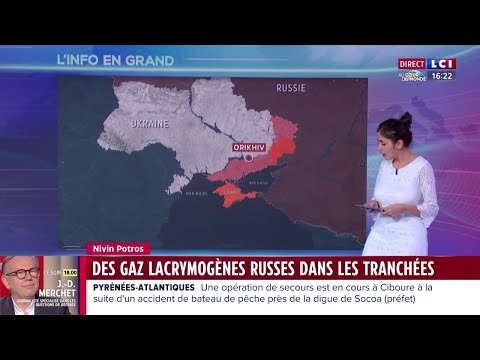 La Russie largue des gaz lacrymog&egrave;nes sur les lignes de front ukrainiennes dans la zone d'Orikhiv