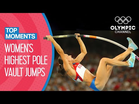 Top 10 Highest Women's Pole Vault at the Olympics | Top Moments