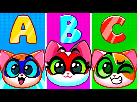 🔠Learn Alphabet With Super Kittens🍎 First Day At School || Purr-Purr Stories