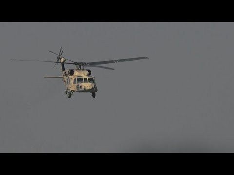 Israeli helicopter flies near Gaza | AFP