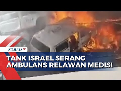 Disergap, Ambulans Milik Relawan Medis Hancur Karena Serangan Tank Israel!