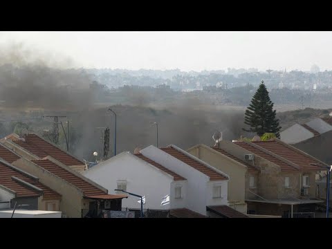 Smoke billows after mortar attack on Israel's Sderot | AFP