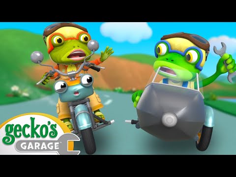 Motorcycle Madness | Gecko's Garage | Buster and Friends | Kids Cartoons