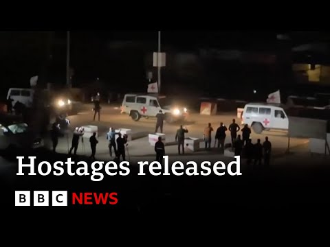 Israeli hostages released by Hamas | BBC News