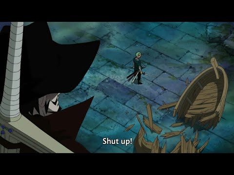 Mihawk is shocked with zoro power (English Sub)