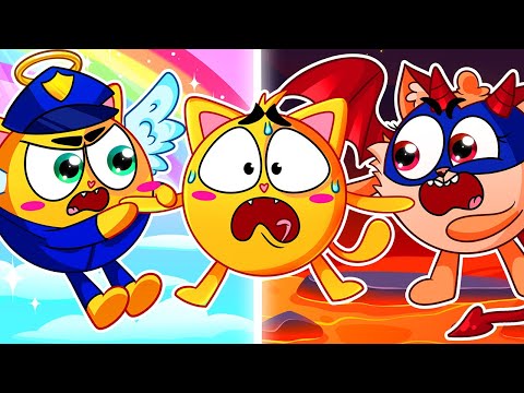 Angel VS Demon Kids+ More Kids Funny and Educational Cartoons | Kids Story | 4 Friends