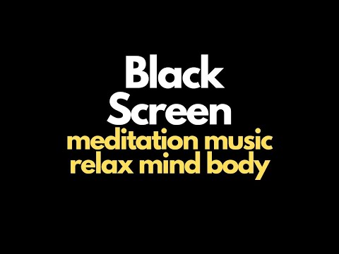 Meditatioing sleep meditation music relax mind body rain music &laquo;Black Screen