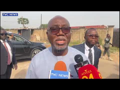 WATCH: Ondo Governor Aiyedatiwa Pays Condolence Visit To Akeredolu's Wife, Children In Ibadan