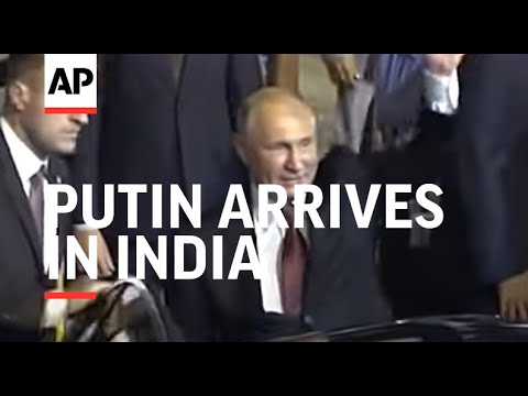 Russian President Putin arrives in India