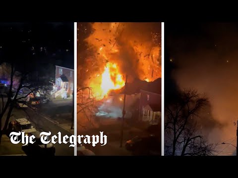 Massive explosion blows up house in Arlington, Virginia