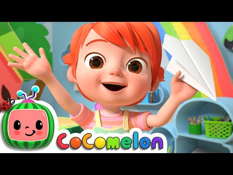 YoYo's Arts &amp; Crafts Time: Paper Airplanes | CoComelon Nursery Rhymes &amp; Kids Songs