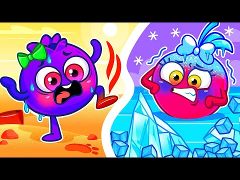 Hot and Cold Song 🔥❄️ No No It's Too Hot 🙀💥 II Kids Songs by VocaVoca Friends 🥑