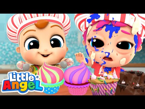 Pat A Cake | Messy Baking With Grandma and Baby John | Kids Cartoons and Nursery Rhymes