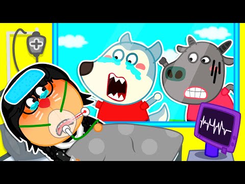 Please Get Better, Wednesday! Baby Got a Boo Boo 🐺 Funny Stories for Kids 