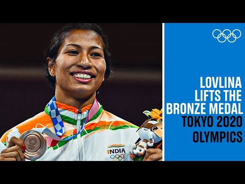 Lovlina's bronze medal ceremony | 