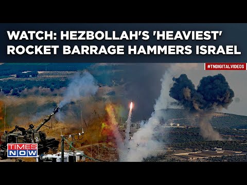 Hamas Ally Hezbollah Hammers Israel| Militants Fire 'Heaviest' Rocket Barrage Since October 7 Attack