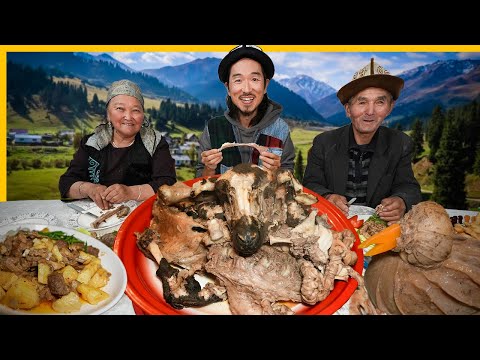 Ancient Nomadic Cooking Secrets of The Kyrgyz Family 🇰🇬 Bizarre Meat Village Food