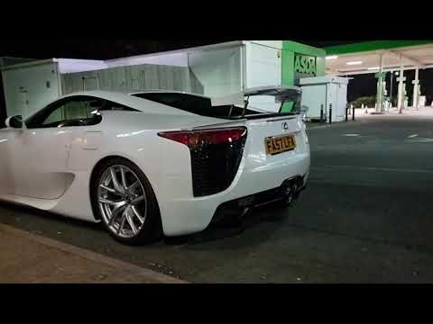 Lexus LFA start up and flyby sound!