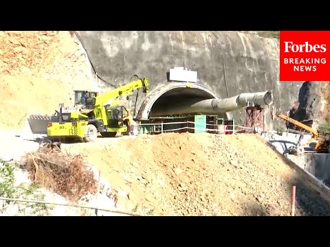 Rescue Operations Underway In Uttarkashi, India, After Tunnel Collapse