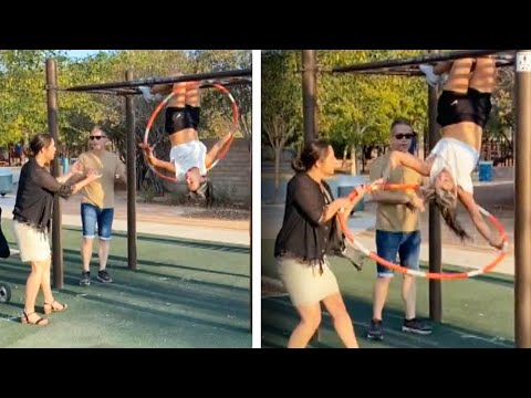 &lsquo;Karen&rsquo; Yells at World Hula Hooping Champion on Monkey Bars