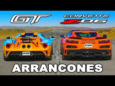 Ford GT vs Corvette Z06: ARRANCONES