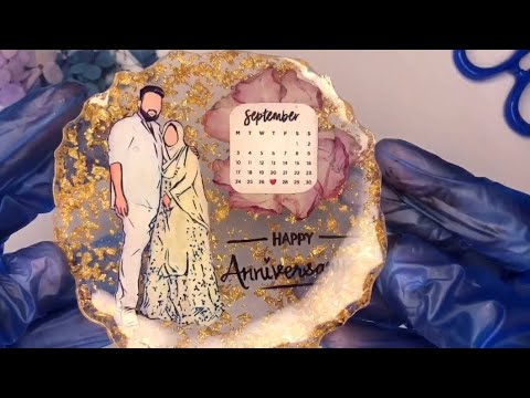 How to make  Resin Photo Frame ✨| step-by-step | tutorial | DIY Anniversary Gift | Aesthetic hues