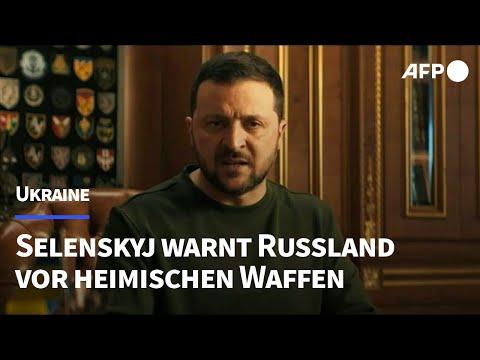 Selenskyj warnt Russland vor heimischen Waffen | AFP