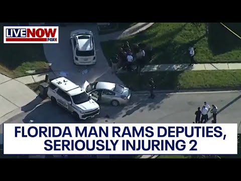 FL Sheriff: Driver rams 2 deputies, seriously injuring both | LiveNOW from FOX