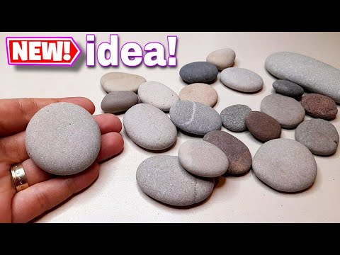 Incredibly Beautiful Idea With Flat Pebbles! Look What I Did 🥰👍