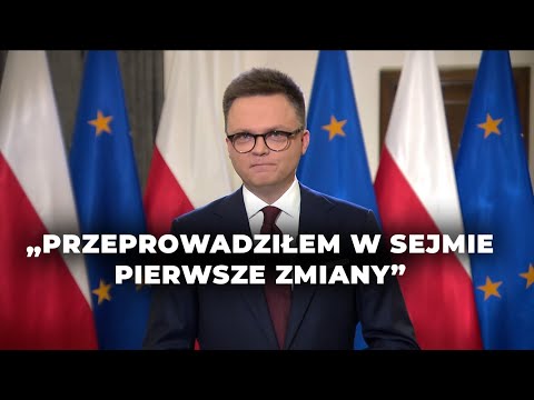 Pierwsze orędzie nowego marszałka Sejmu Szymona Hołowni