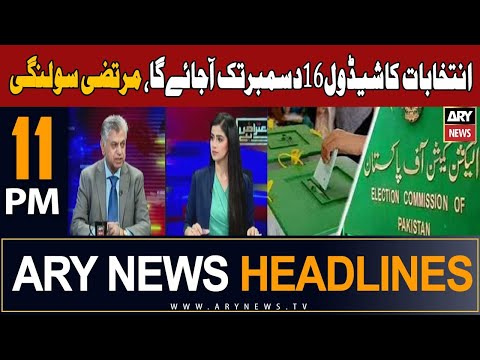 ARY News 11 PM Headlines 3rd December 2023 | 𝐄𝐥𝐞𝐜𝐭𝐢𝐨𝐧 𝟐𝟎𝟐𝟒 - 𝐈𝐧𝐟𝐨 𝐌𝐢𝐧𝐢𝐬𝐭𝐞𝐫 𝐒𝐨𝐥𝐚𝐧𝐠𝐢'𝐬 𝐫𝐞𝐚𝐜𝐭𝐢𝐨𝐧