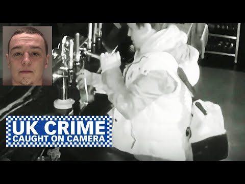 'Dumb' crooks CCTV: Thief pours himself a pint | UK Crime Caught on Camera