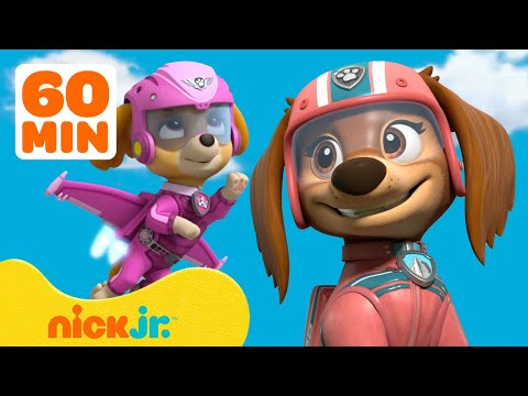 PAW Patrol Girl Power Rescues! w/ Liberty, Skye &amp; Everest | 1 Hour Compilation | Nick Jr.