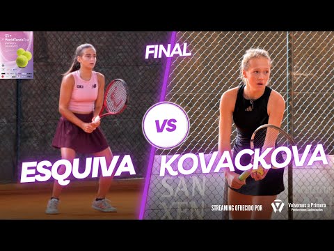 Final Femenina - 21&amp;ordm; ITF Juniors Sanxenxo J300 - Charo Esquiva VS Alena KovaCkova