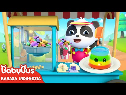 Jeli dan Popcorn yang Berwarna-warni 🍮🍿| Lagu Makanan Anak | Lagu Anak | BabyBus Bahasa Indonesia