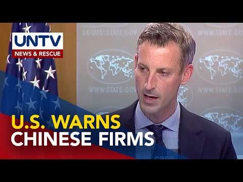 U.S. binalaan ang Chinese firms sa pagtulong sa Russia