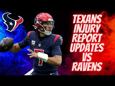 Houston Texans Injury Updates VS Baltimore Ravens!