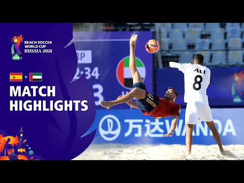 Spain v UAE | FIFA Beach Soccer World Cup 2021 | Match Highlights