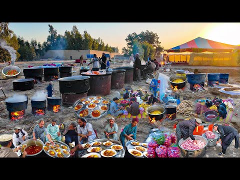 Afghanistan Biggest village marriage ceremony | Cooking Kabuli Pulao for 8000+ Peoples 😮